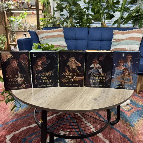 Elithien ACOTAR exclusive Illumicrate dust jackets Court of Thorns and Roses Set