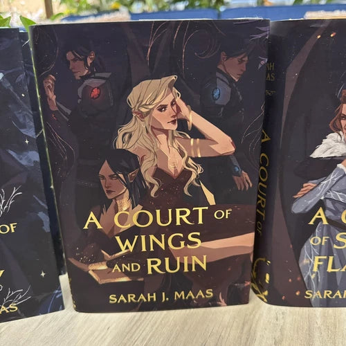 Elithien ACOTAR exclusive Illumicrate dust jackets Court of Thorns and Roses Set