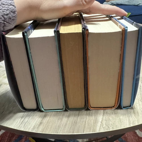 Elithien ACOTAR exclusive Illumicrate dust jackets Court of Thorns and Roses Set