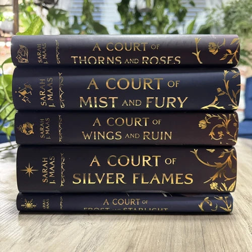 Elithien ACOTAR exclusive Illumicrate dust jackets Court of Thorns and Roses Set